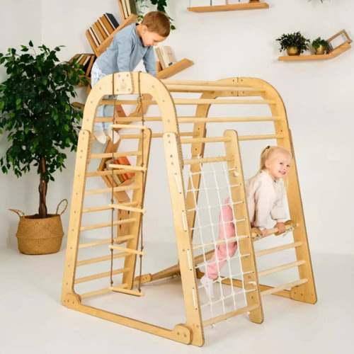 Toddler wooden playground 6in1 - Best Models | 4.5+ Rated by Parents – Goodevas