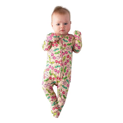 Posh Peanut Convertible Baby Sleepers - Girls Footless Baby Pajamas with 2 Way Zipper for Easy Diaper Changes