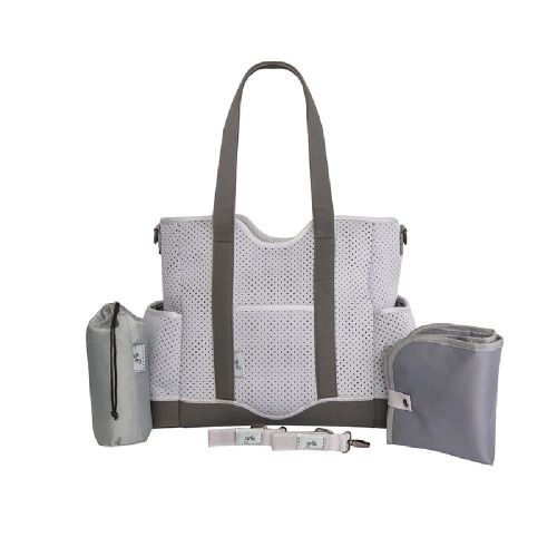 Great Expectations Lulu Satchel Nappy Bag Grey