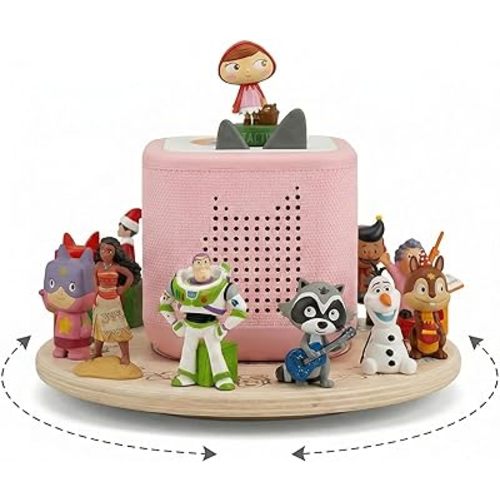 Rotating Magnetic Wooden Display Stand for Tonies