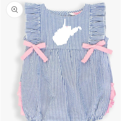 Pink West Virginia Ruffle Romper | Baby – Peri+Co