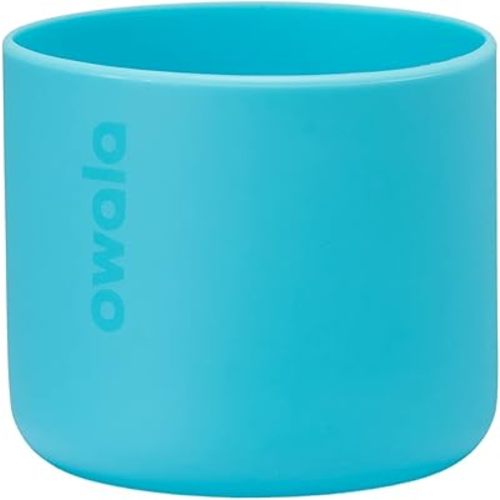 Owala Silicone Water Bottle Boot, Anti-Slip Protective Sleeve for Water Bottle, Protects FreeSip or Flip Stainless Steel Water Bottles, 24 Oz, Bright Blue