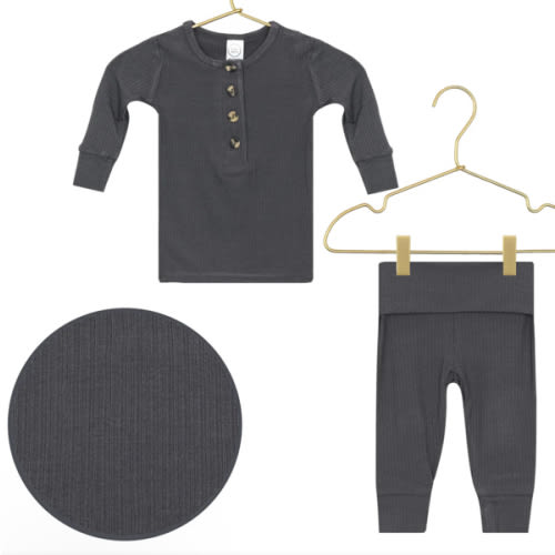 Hudson Ribbed Top + Bottoms