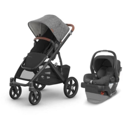 UPPAbaby Vista V3 From Birth Single Travel System (Stroller + Mesa V2 – Bambi Baby