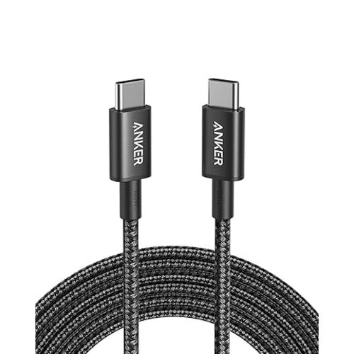 Anker USB C to USB C Cable, Type-C Charging Cord Fast Charge(10FT,100W), for iPhone 17/17 pro, MacBook and More(Black)
