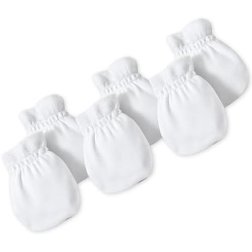 Burt's Bees Baby Unisex Baby Mittens, Infant Scratch Protection Mitts, 3 Pk