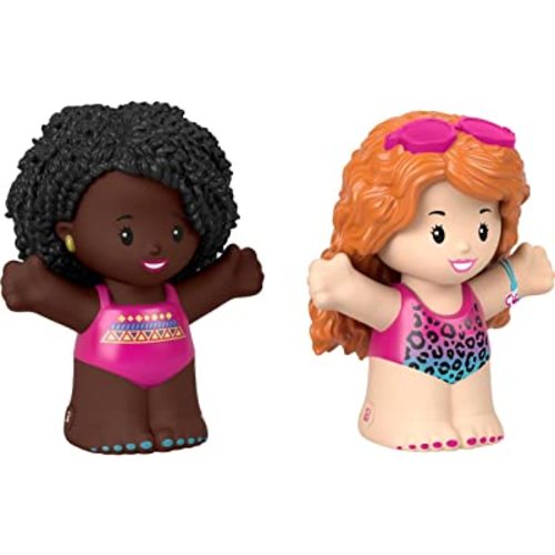Fisher-Price Little People Toddler Toys Barbie Swimming Figure Set with 2 Characters for Preschool Pretend Play Kids Ages 18+ Months
