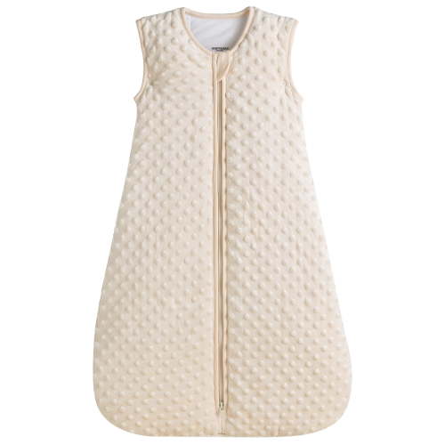 BABYINABAG Warm Quilted Winter Model Baby Sleeping Bag and Sack, Plush Minky Dot, 2.5 Togs for Infants and Toddlers (Small (3 - 11 mos))