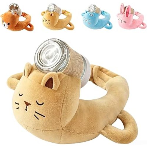 2027 New Bottle Holder Pillow Plush for Self Feeding, Hands Free Feeding Nursing Assistant, Ergonomic Support Cushion, Machine Washable