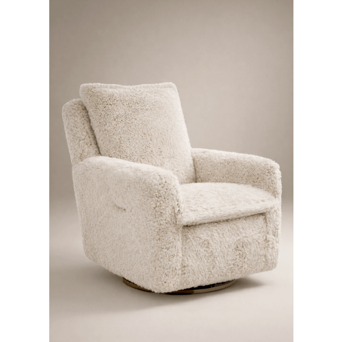 Aussie Faux Hide | Flynn | Swivel Nursery Recliner | Oilo™ Studio