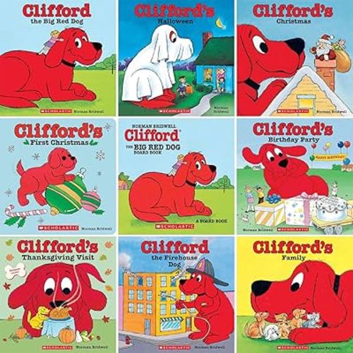 Clifford Series Books, 9 Books Collection Set, Classic Storybook, by Norman Bridwell