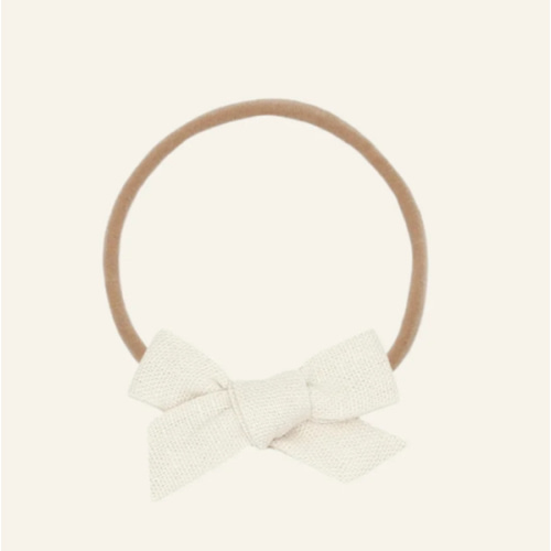 LINEN BOW HEADBAND | bornbaby