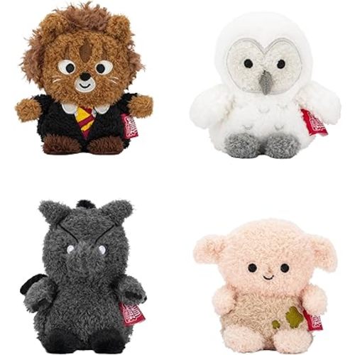 BumBumz 4.5-inch Warner Brothers, Harry Potter Bumz Plush 4-Pack - Collectible Stuffed Toys - from The Makers of Original Squishmallows - Ages 3+