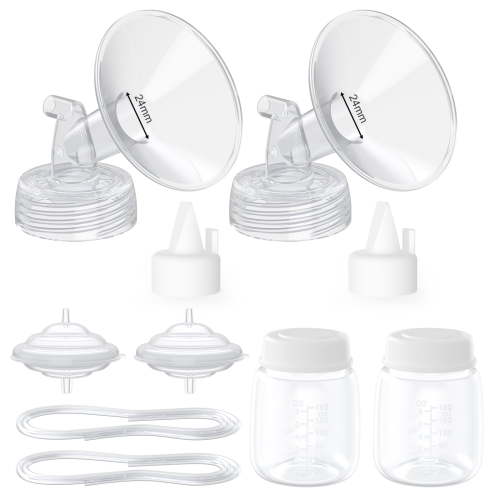 Paruu Pump Parts Compatible with Spectra S1/S2/9 Plus, Not Original Accessories, 24mm Full Set Replacements of Breast Pump