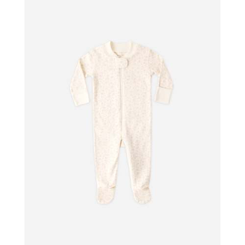 Zip Longsleeve Sleeper Footie Ditsy