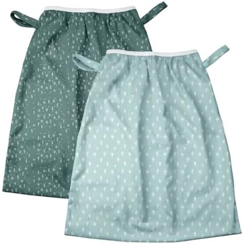 Mama Koala Pail Liner for Cloth Diapers, Reusable and Washable Waterproof Pail Liner with Strap for Diaper Pails, 2 Pack(P002)