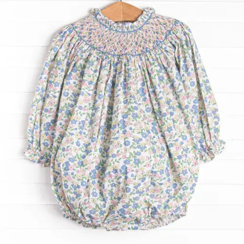 Primary Pastels Smocked Bubble, Pink – Stitchy Fish
