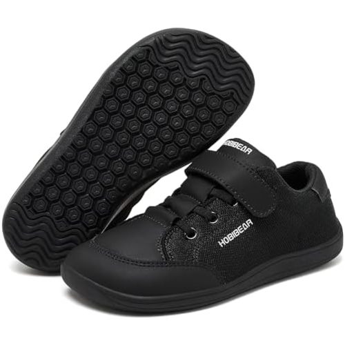 HOBIBEAR Kids Barefoot Shoes Wide Toe Box Zero Drop for Toddler Little Big Kid Boys Girls Walking Sneaker
