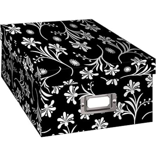 Pioneer Photo Albums B-1BW Photo Storage Box, Ruby Design