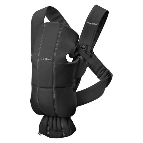 Baby Mini Carrier - 0-12 Months - Black: Cotton
