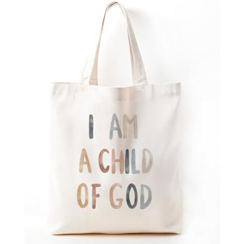 Christian Bible Inspirational Tote Bag for Church Baptism