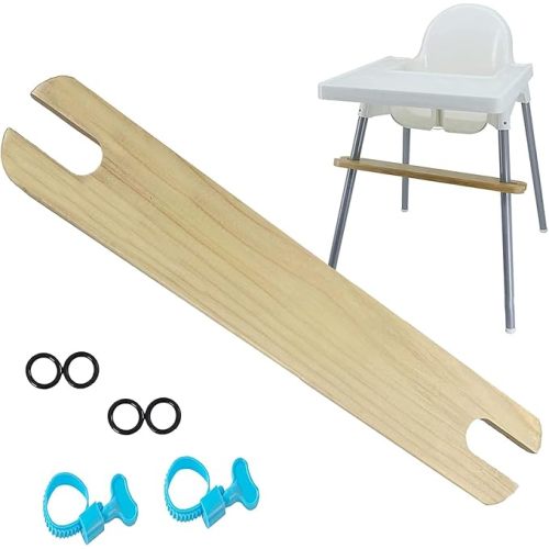 High Chair Foot Rest, Non-Slip Natural Wood Highchair Footrest Adjustable Baby High Chair Accessories with Rubber Rings, Wooden Footrest Compatible with IKEA Antilop High Chair : Amazon.co.uk: Baby Products