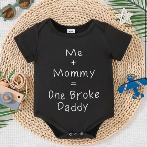 Unisex Newborn Baby Letter Print Romper