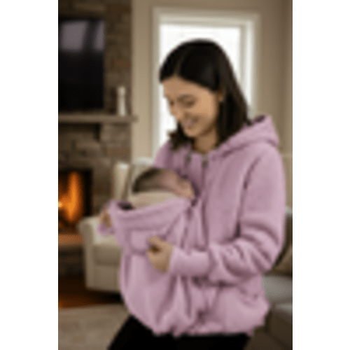 CuddleNest™ Cozy Babywearing Hoodie for Moms & Babies