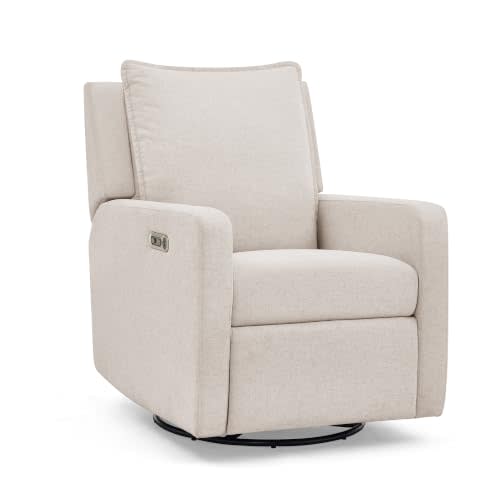babyGap Harlowe Power Recliner with USB-A and Type-C Ports by Delta Children - Greenguard Gold Certified – Stain-Resistant Performance Fabric is Oeko-TEX Standard 100 Certified, Sand