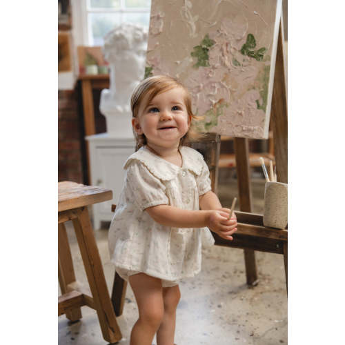 Organic Cotton Muslin Kodi Top - Solange Snow – Jamie Kay USA