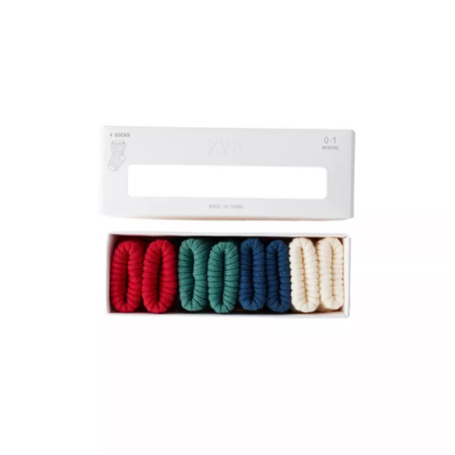 FOUR-PACK OF SOCKS IN VARIOUS COLORS - Blue | ZARA United States