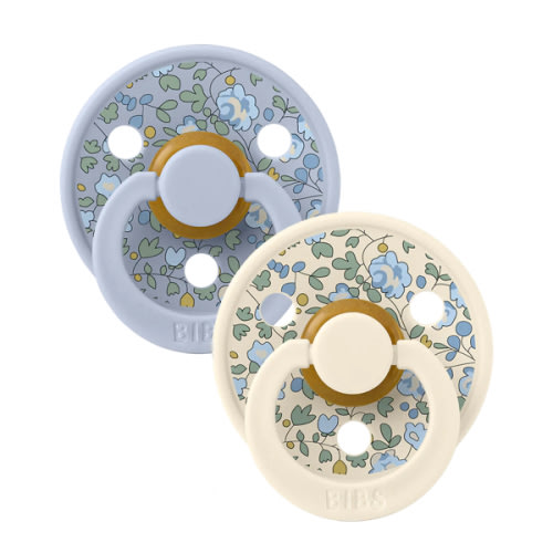 BIBS x LIBERTY Colour Pacifiers 2 Pack Eloise - Dusty Blue Mix – Bibsworld store US