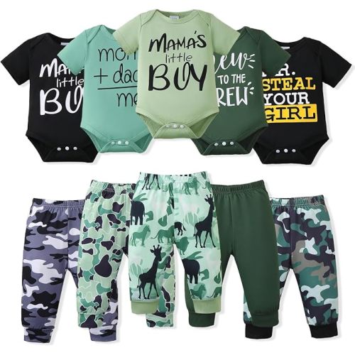 Baby Boy Girl Clothes Unisex Outfits Set 10PCS Preemie-12 Months
