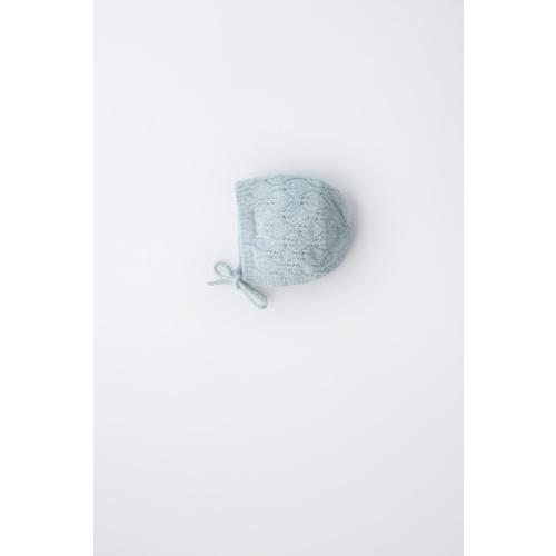 LEAF KNIT BONNET - Aquamarine | ZARA United States
