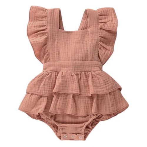 ARIA Ruffle Romper - Hazel & Bo