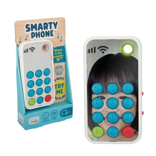 Chuckle & Roar Smarty Phone – Interactive Multilingual Learning Phone with Lights, Sounds & Sensory Buttons, Ages 1–4+