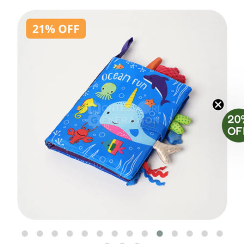 Buy Montessori Baby Soft Sensory Book Online I Montessori Generation
