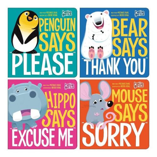 Kaplan Early Learning First Manners Board Books - Set of 4