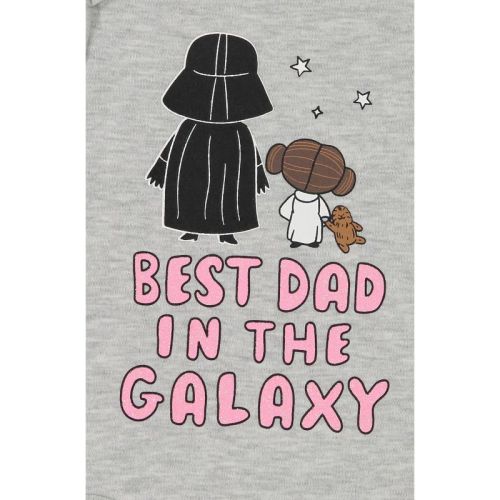 Star Wars Baby Girls Short Sleeve Bodysuit Newborn to Infant