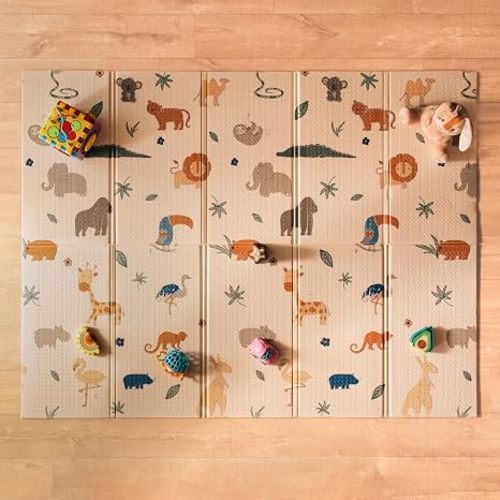 Nuby Reversible Baby Floor Mat | Safari