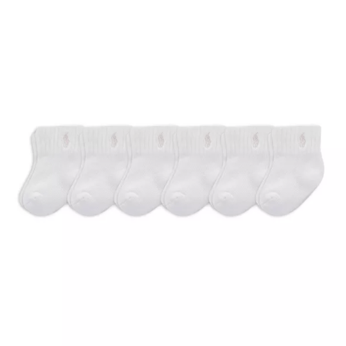 Girls' Gripper Socks, Pack of 6 - Baby