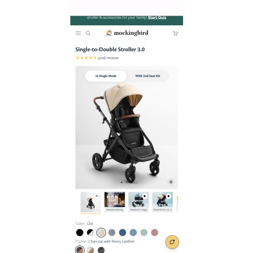 Single-to-Double Stroller 3.0