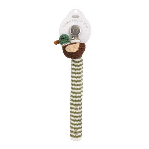Mud Pie | Crochet Pacifier Strap | Mallard
