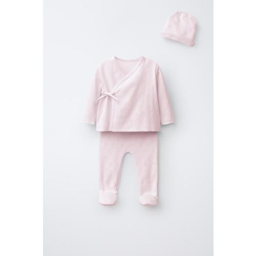 NEWBORN HEART SET WITH POUCH - Pink | ZARA United States