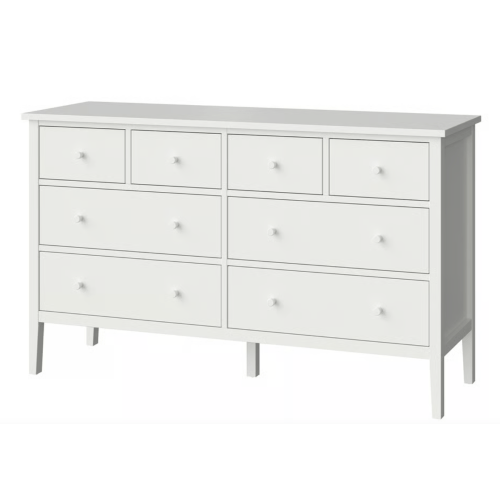 8-Drawer White Dresser