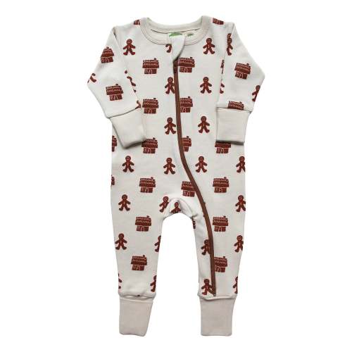 Organic Signature Print '2-Way' Zip Romper - Winter