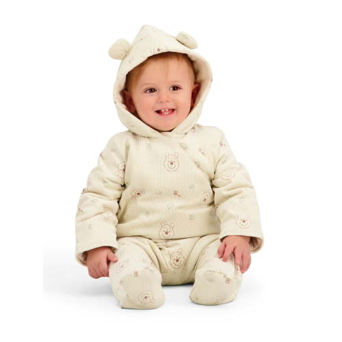 Character Baby Hooded Ribbed Pram Suit, Sizes 0-9 Months