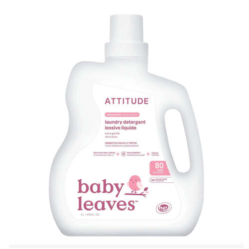 Lessive pour bébé non parfumée 80 brassées 2L - Attitude – CLÉMENT