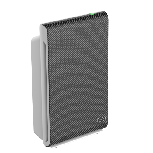 THE ASPEN Smart Air Purifiers with Extra Panel in Carbon Fiber for Large room (Max. 1500 Sq.Ft)/H13 True HEPA Filter with PM2.5 Sensor/Alexa & Google/App Control/ Scheduling