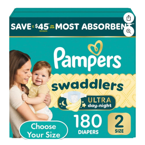 Pampers Swaddlers Ultra Diapers, Sizes Newborn-8 - Samsclub.com